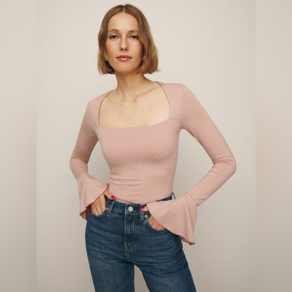 Reformation Lucca Top in Serenade